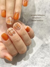 プライベート ネイルサロン マーマ(murmur)/クリアチェックネイル