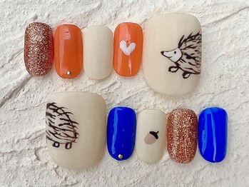 カラ ネイル 中津店(calla nail)/ハリネズミさん。