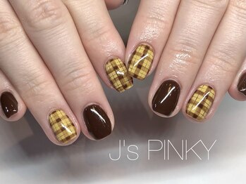 ネイルスペース ジェイズ ピンキー(NAIL SPACE J's PINKY)/チェックネイル