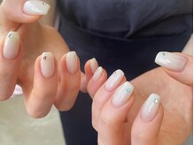 ル ネイル エディション 天神店(le nail edition)/シンプル×ストーン