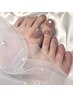 【極上の足元ご褒美】フットネイル（ワンカラー）＋角質＆かかとトータルケア