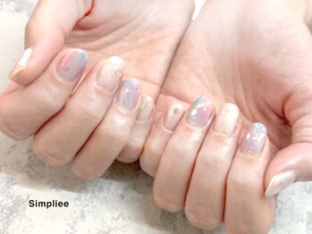 シンプリー ネイルアンドアイラッシュ 祖師谷大蔵店(Simpliee Nail&Eyelash)の写真/選べる低額で、シンプル派もこだわり派も夢中になるアートを爪先に☆