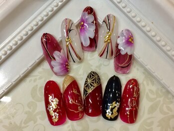 ティーエヌ 本厚木店/和ネイル8000円【8800円税込】