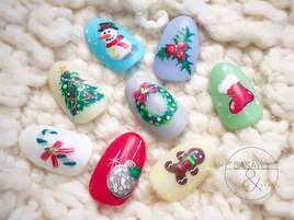 クリスマスネイルアート♪