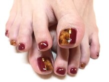 アース ネイルアイラッシュ 前橋店(EARTH Nail&Eyelash)/べっ甲デザインネイル　7900円