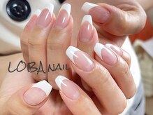 ローバ(LOBA)の雰囲気（王道の大人気ネイル！フレンチネイル￥6,200-）