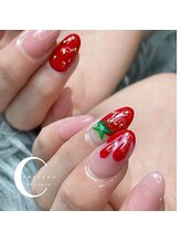 シュシュ(Chou chou)/ミルキーピンクといちごネイル