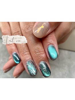 ショートネイルデザインが豊富