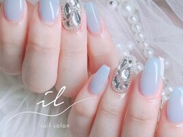 埋め尽くしネイル×ブルー