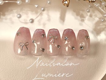 リュミエール(Lumiere)/マグネットグラデリボンネイル