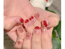 ネイルズ ララ(nails Lala)/チェリーネイル。