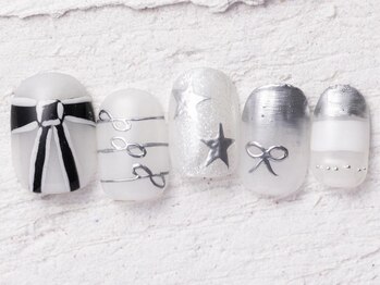 ジェミーネイル エビス(Jemiy nail ebisu)/韓国リボン個性派10950yen