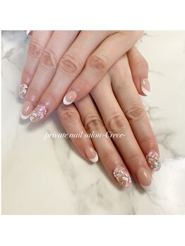 クレセ(Crece)/ホロ、ビジューネイル