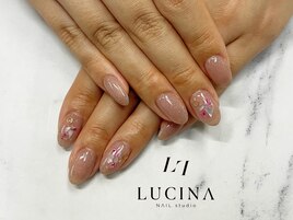 c-78 大人可愛い押し花ネイル