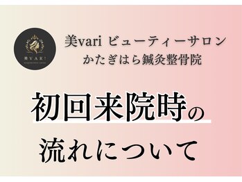 美バリ ビューティーサロン かたぎはら整骨院(美VARI)/初回の流れ