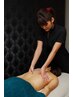 肩こり首コリ、お腹や二の腕のたるみなど上半身集中コース+ヘッド付　40分