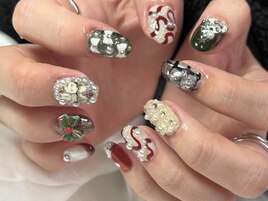 クリスマスネイル