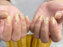 バタフライ 津田沼店(Butterfly)/ラメワンカラー+パーツ