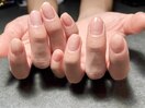 お爪の保護にクリアジェル☆