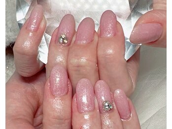 ジェー エス シー ネイル(J.S.C.nail)/ピンク/ラメ/大人気/上品/ビジュ