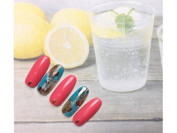 ネイルサロン&スクール ジーナ(GINA)/8月定額トレンドアート