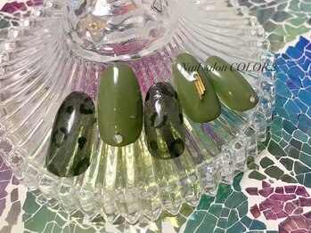 ネイルサロン カラーエイト(Nailsalon COLOR.8)/ヒョウ柄ネイル