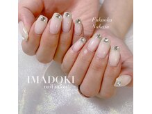 イマドキ(IMADOKI)/ホワイトラメフレンチアート