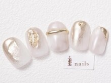 アイネイルズ 恵比寿店(I nails)/上品ミラーニュアンス10480円
