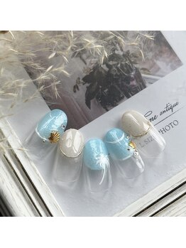 セプトネイル 函館店(SEPT NAIL)/8月大人可愛いサンプル 6930