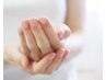 自爪育成コース■クリアジェル仕上げ＋ネイルケア【オフ無料】￥5740