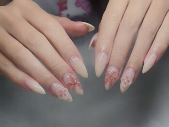 ネイルズバー 新宿店(Nails Bar)/桜フラワーネイル