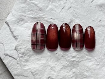 ちゅるんマグ×チェックネイル☆