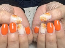 ビューティフルムーン ネイル 本厚木(Beautiful Moon Nail)/ぷっくりフラワーネイル