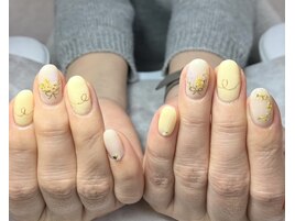 イエロー/春ネイル