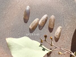 ミラーアート×ニュアンスネイル