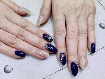 ネイル ビューティーマジック 葛西本店/雪の結晶ネイル