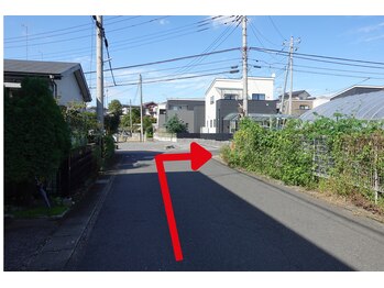 宇都宮整体院 咲/明保院への道順５(明保通りから)