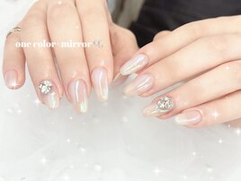 ワンカラーにミラー追加