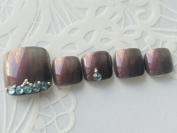 ネイルサロンアンドスクール シーグリーン(SEAGREEN)/Autumn Pedicure2025