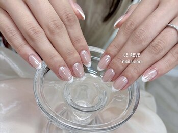 ルレーブ(LE REVE)/ミラーフレンチネイル