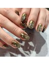 グリーンマグネットネイル