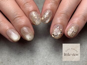 リトルビュー(little view)/・ベージュマグ×手描き星アート