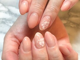 【ハンド】レース風フラワー
