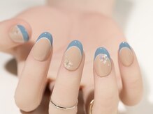 エムスラッシュネイル 本牧店(M SLASH)/ブルーフレンチ