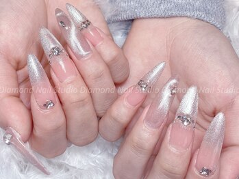 ダイアモンドネイルスタジオ 新宿店(Diamond Nail Studio)/チップ長さだし10本デザイン