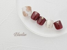 ネイルサロン ブランロール 白金店(Nail Salon Blanl'or)/FOOT 秋色ミラーフラワー