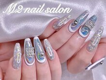 エムズ ネイルサロン(M2)/Y2Kユニコンミラーネイル