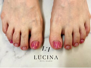 ネイルスタジオ ルキナ(LUCINA)/T-170 フィルム埋め込みデザイン