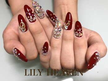 リリーヘブン(LILY HEAVEN)/成人式にも◎ 盛りネイル