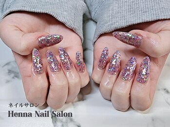 ヘンナ(Henna)/ラメグラデーションネイル